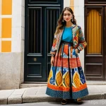 Home 17 사회적 메시지를 담은 맥시멀리즘 - **Maximalist Activist Fashion: A Portuguese Story**
"A confident and stylish young woman of Port...